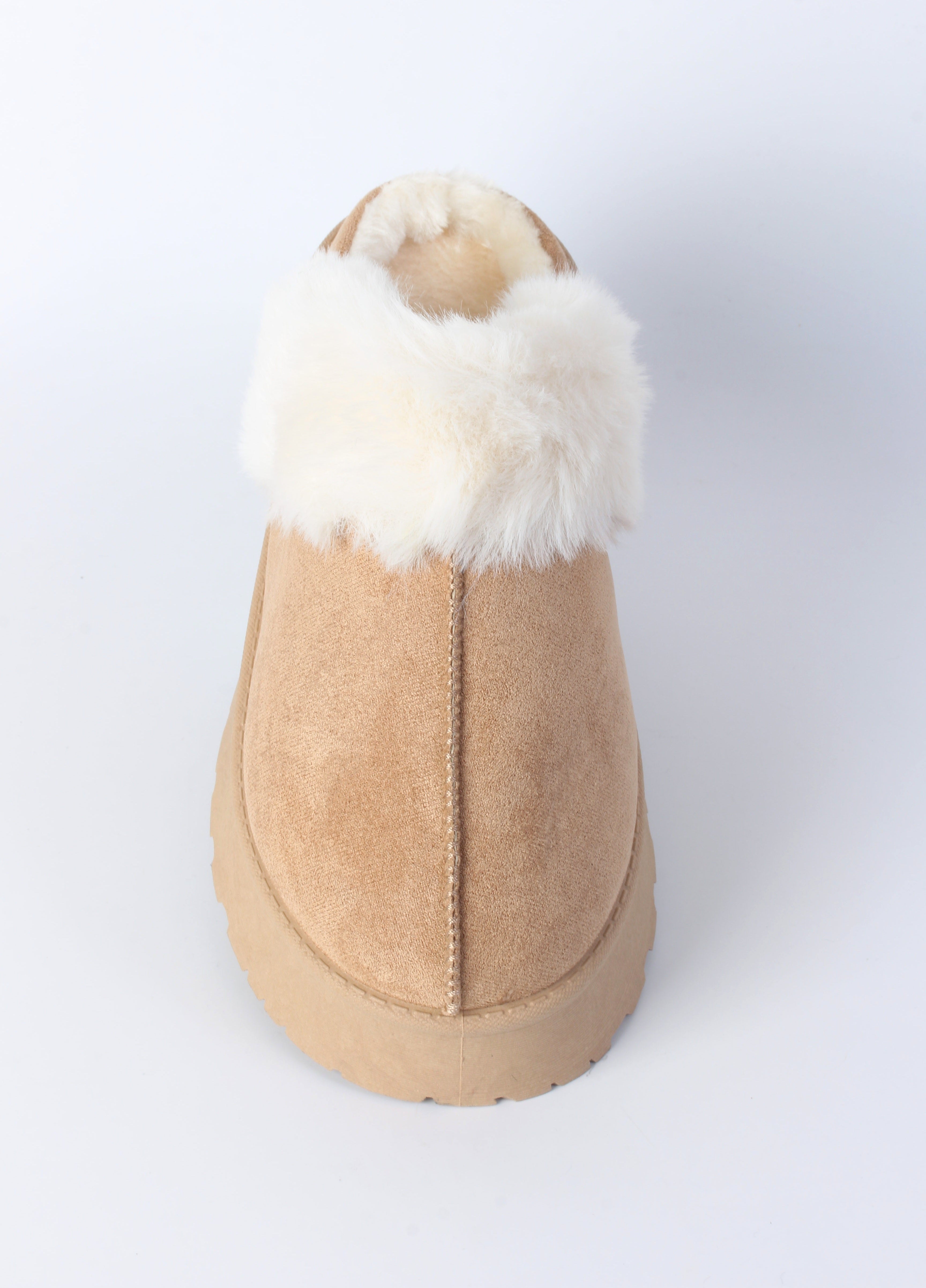 Faux Fur Footwear Slips
