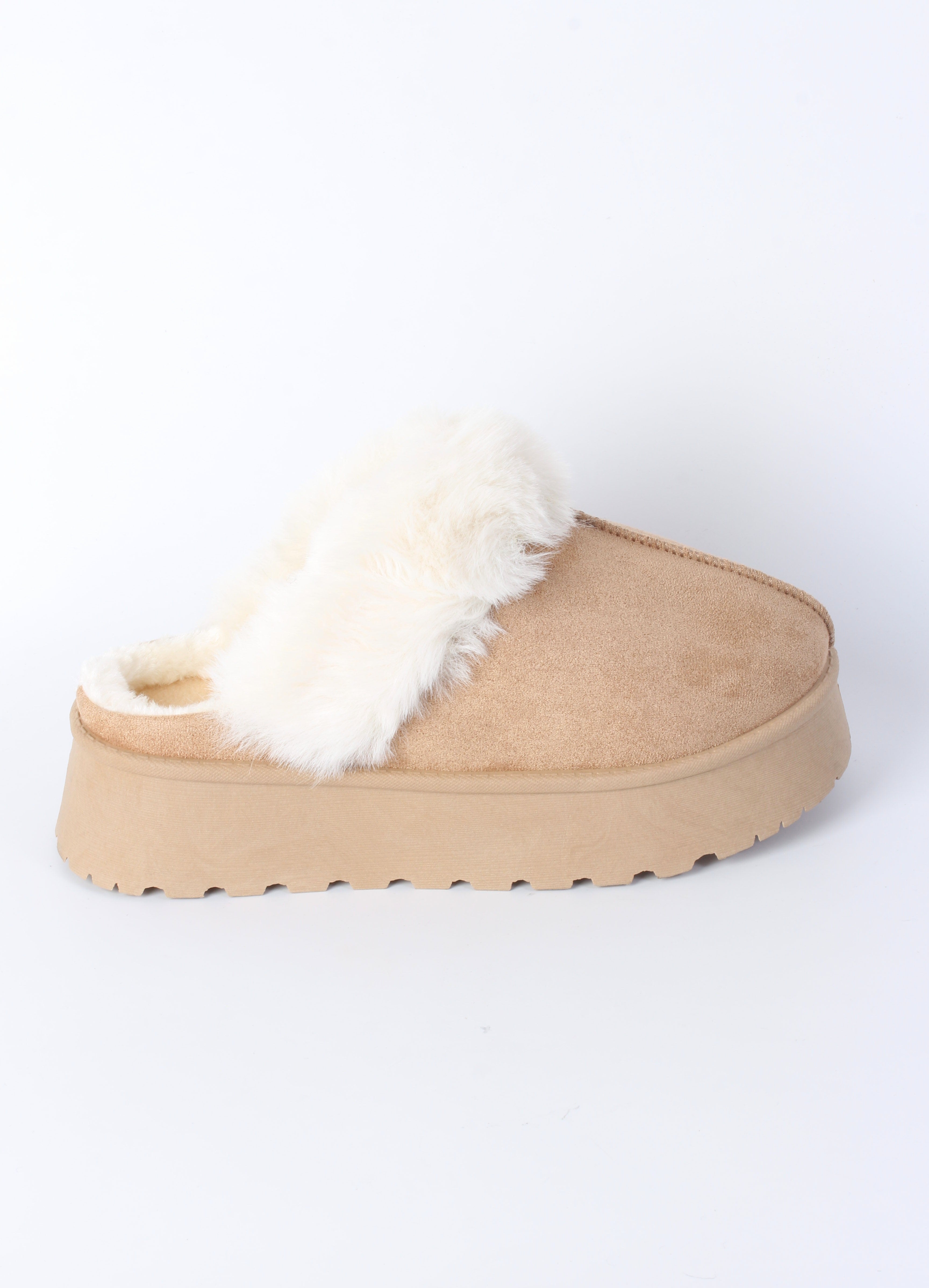 Faux Fur Footwear Slips