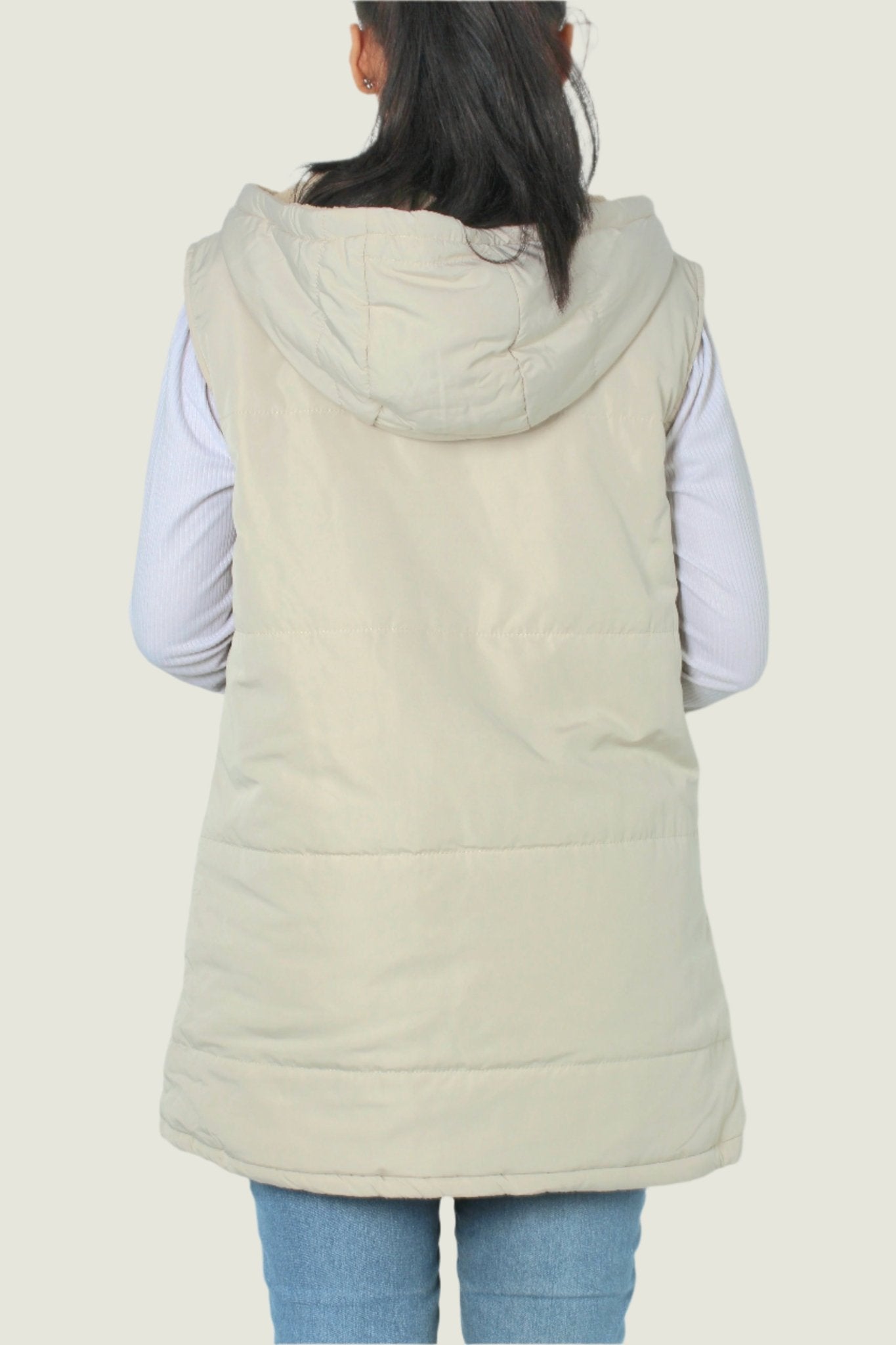 Women’s Sleeveless Fleece-Lined Puffer Vest