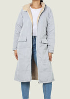 Women's Reversable Fleece-Lined Long Jacket
