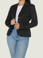 Classic Tailored Button-Up Blazer