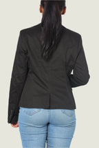 Classic Tailored Button-Up Blazer