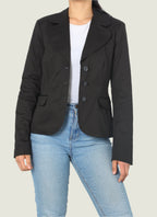 Classic Tailored Button-Up Blazer