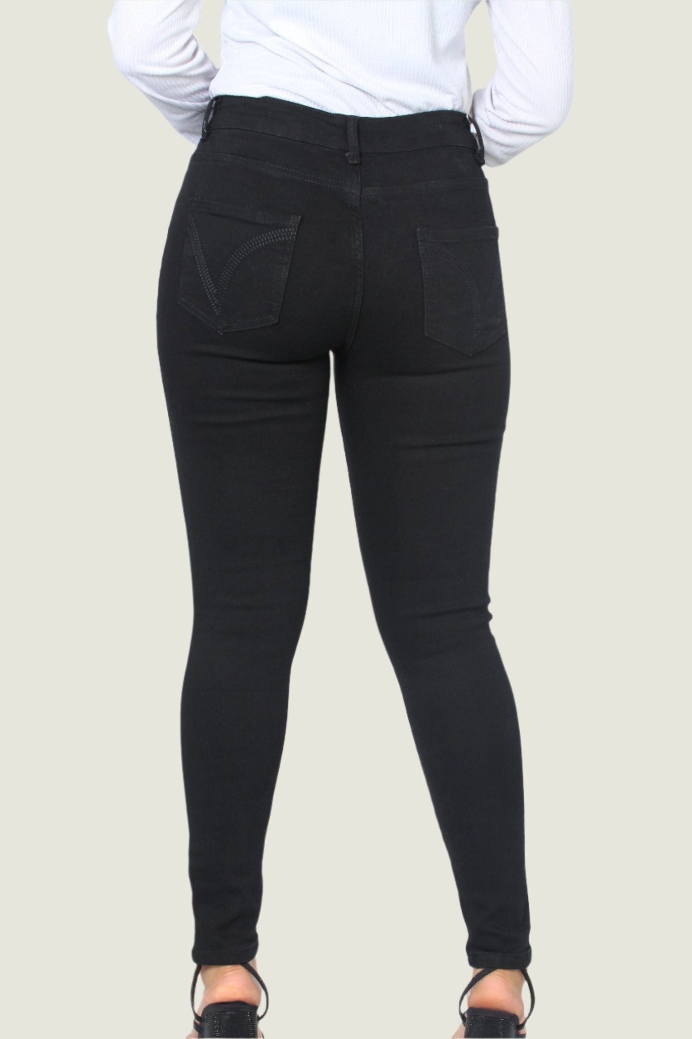 Mid Rise Denim Skinny Jeans for Women