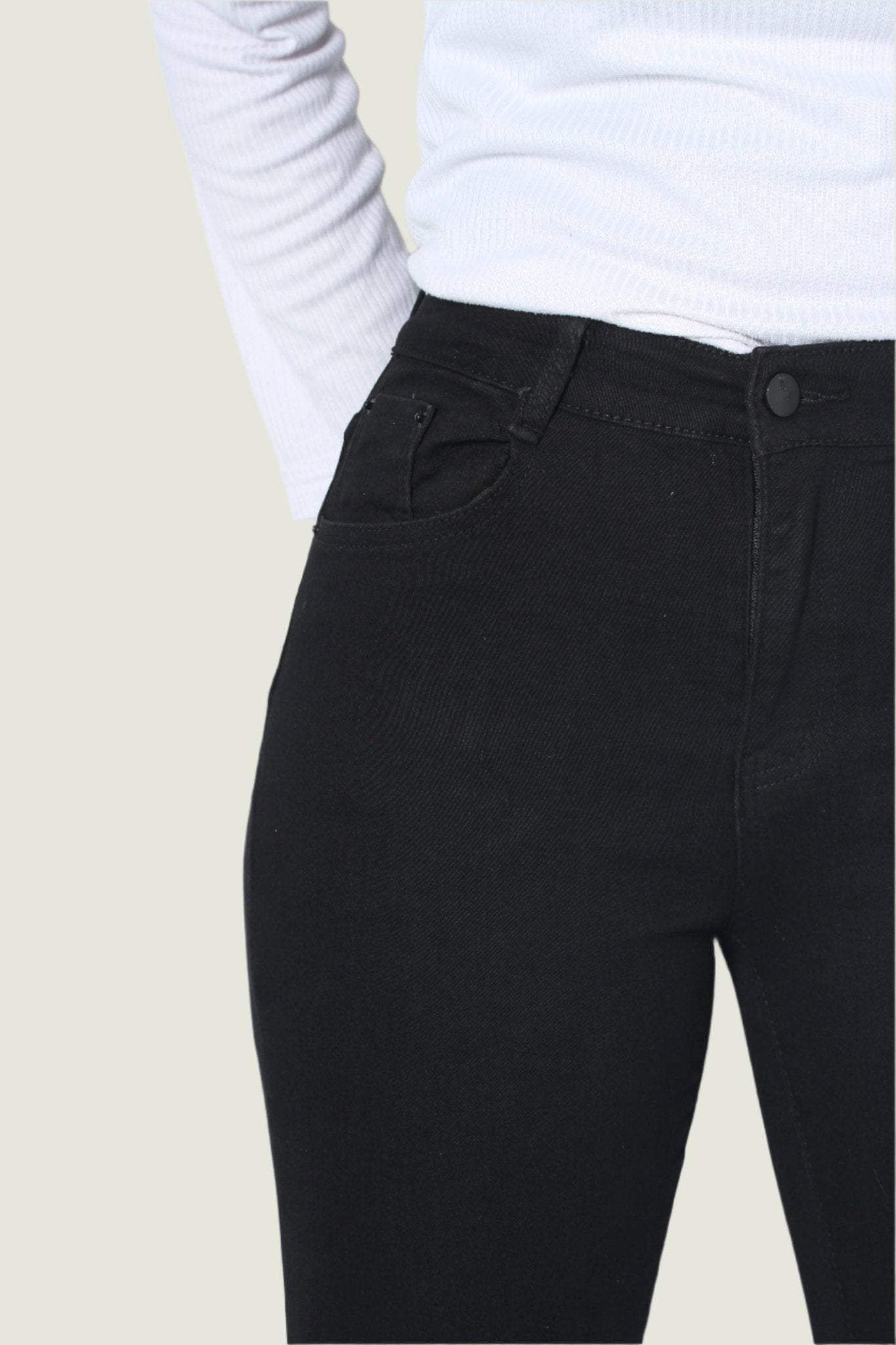 Mid Rise Denim Skinny Jeans for Women