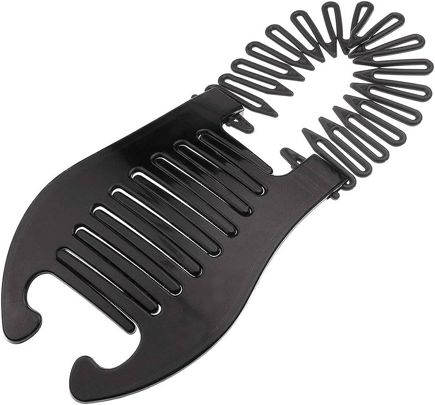 1PC Bendable Plastic Hair Comb Ponytail