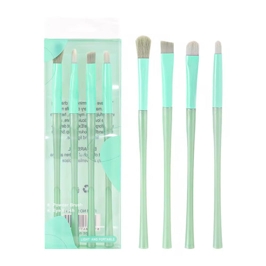 Eyeshadow Brush Set – 4pc Soft Blending Brushes- Random Colour