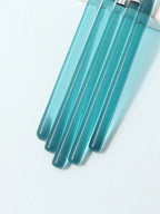 Green Handle Nail Art Brush Set – 5pcs Fine Detail Painting Tools (Random Colour)