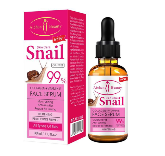 Aichun Beauty Snail Face Serum – 99% Collagen & Vitamin E for Anti-Aging