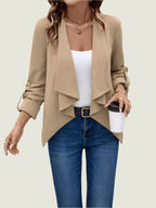 Chic Draped Blazer