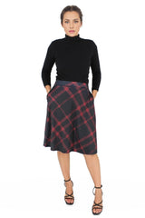 A-Line Knee Length Skirt