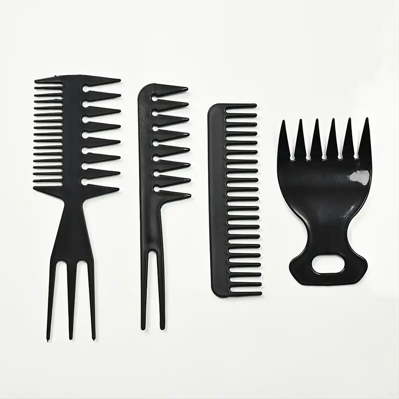 4pcs Professional Comb Set for All Hair Types