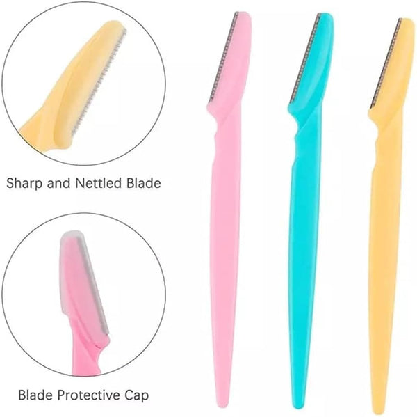 Eyebrow Razor Set – 6 Pieces (Assorted Colors)