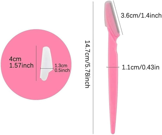 Eyebrow Razor Set – 6 Pieces (Assorted Colors)