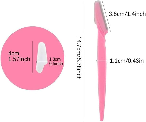 Eyebrow Razor Set – 6 Pieces (Assorted Colors)
