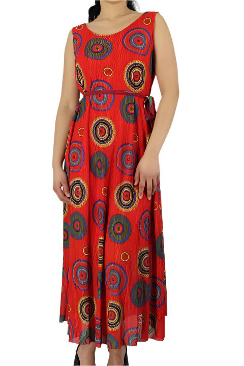 Sleeveless Belted Maxi Dress