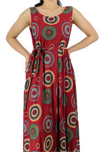 Sleeveless Belted Maxi Dress