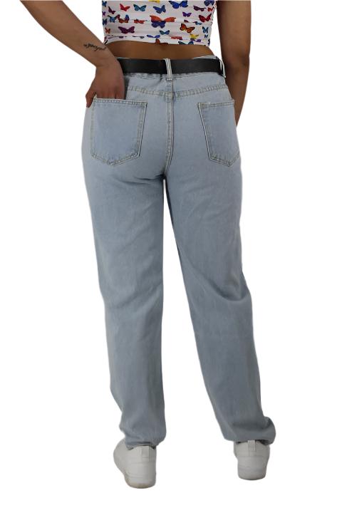 Straight Leg Ripped Boyfriend Jeans ST19