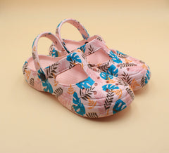 Tropical print sandle clogs