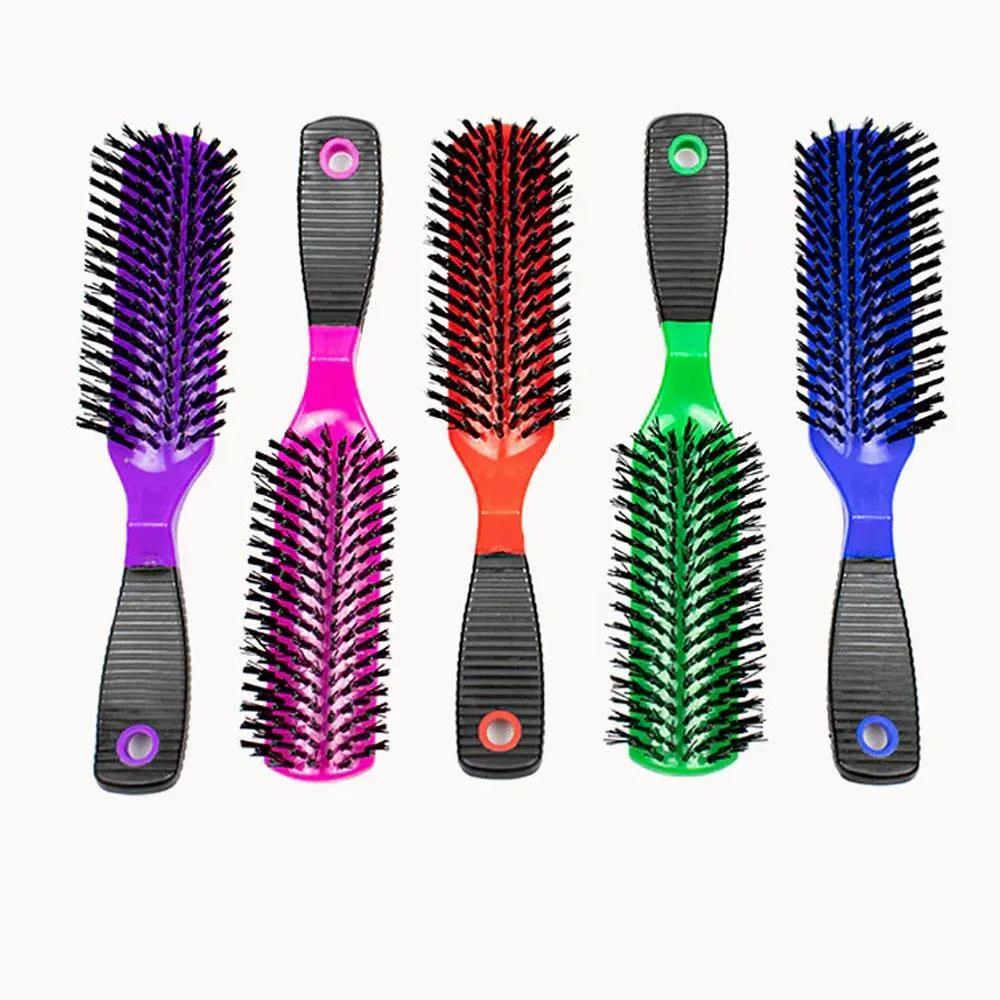 Flat Hard Bristle Hair Brush - Firm Styling for Smooth & Tangle-Free Hair