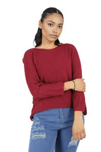 Knitted Batwing Long Sleeve Top XD21