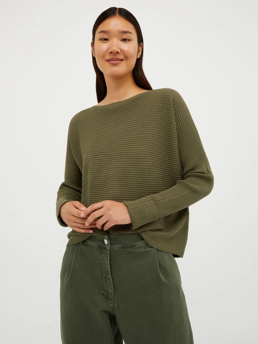 Knitted Batwing Long Sleeve Top XD21