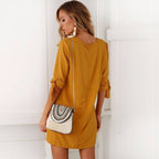 Knot Cuff Tunic Mini Dress XD21