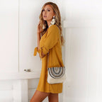 Knot Cuff Tunic Mini Dress XD21