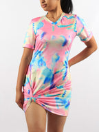 Knot Tie Dye Dress XD21