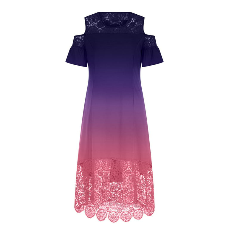 Lace Flowy Beach Swing Loose Dress XD21