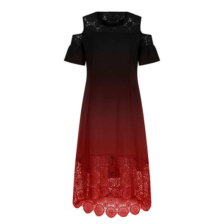 Lace Flowy Beach Swing Loose Dress XD21