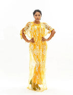 Lacy Pattern Sleeveless Maxi Dress XD21