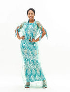 Lacy Pattern Sleeveless Maxi Dress XD21