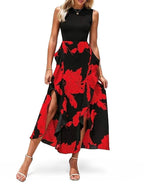 Ladies Maxi Floral Print Summer Dress XD21