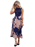 Ladies Maxi Floral Print Summer Dress XD21