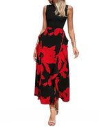 Ladies Maxi Floral Print Summer Dress XD21
