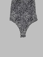 Leopard Spaghetti Strap Bodysuit XD21