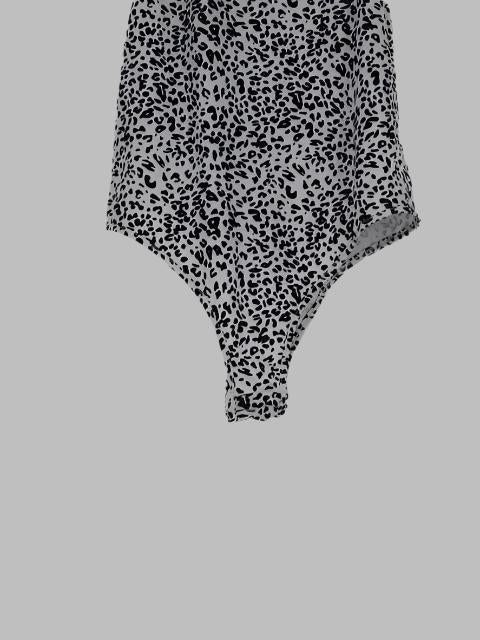 Leopard Spaghetti Strap Bodysuit XD21