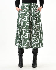 Letter print Midi skirt - XD21