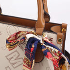 Letter Graphic Studded Decor Square Bag XD21
