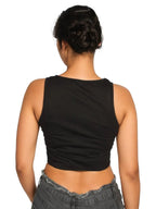 Letter Graphic Tank Crop Top XD21