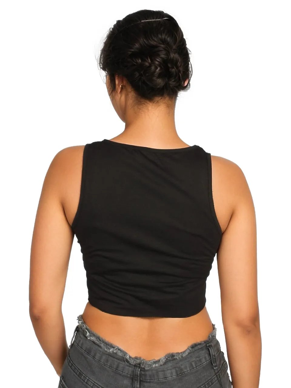 Letter Graphic Tank Crop Top XD21