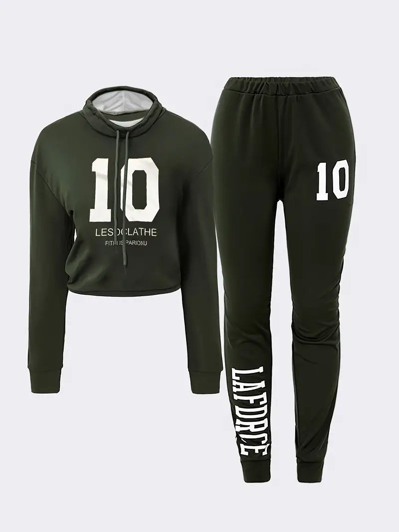 Letter & Number 2pc Tracksuit Set XD21
