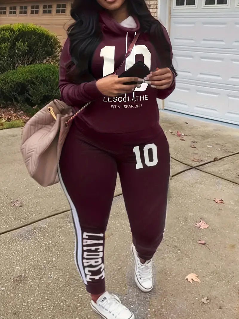 Letter & Number 2pc Tracksuit Set XD21