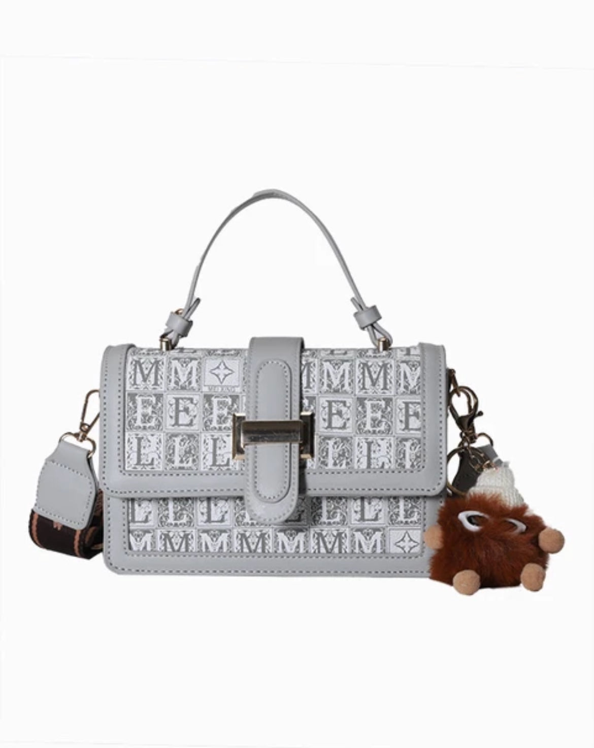 Letter printing portable casual shoulder crossbody bag XD21
