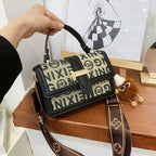 Letter printing portable casual shoulder crossbody bag XD21