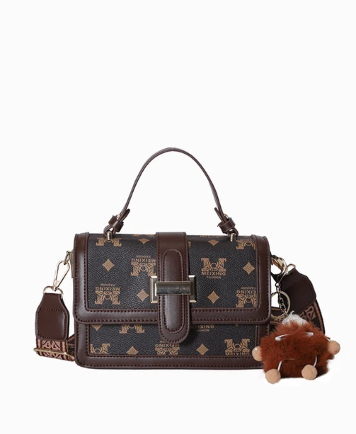 Letter printing portable casual shoulder crossbody bag XD21