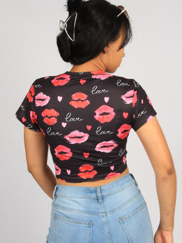 Lips Summer Crop Top XD21