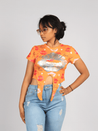 Lips Summer Crop Top XD21
