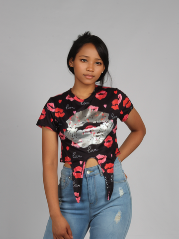 Lips Summer Crop Top XD21